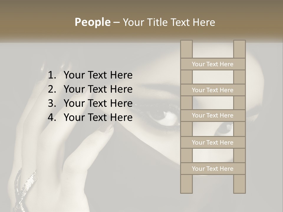 Face Arabian Head PowerPoint Template