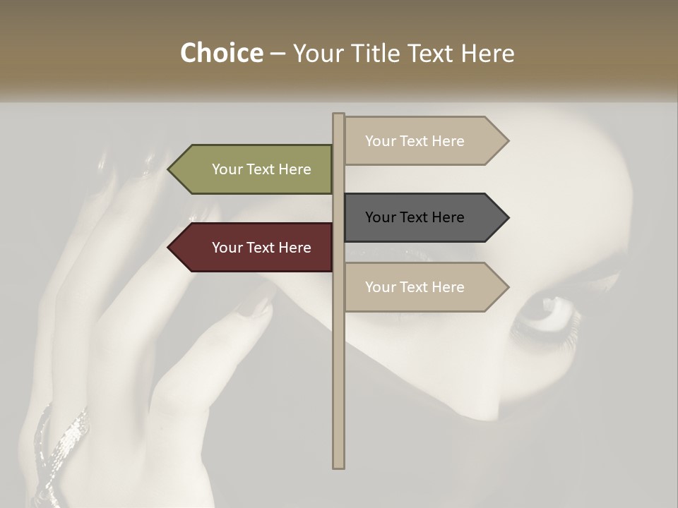 Face Arabian Head PowerPoint Template
