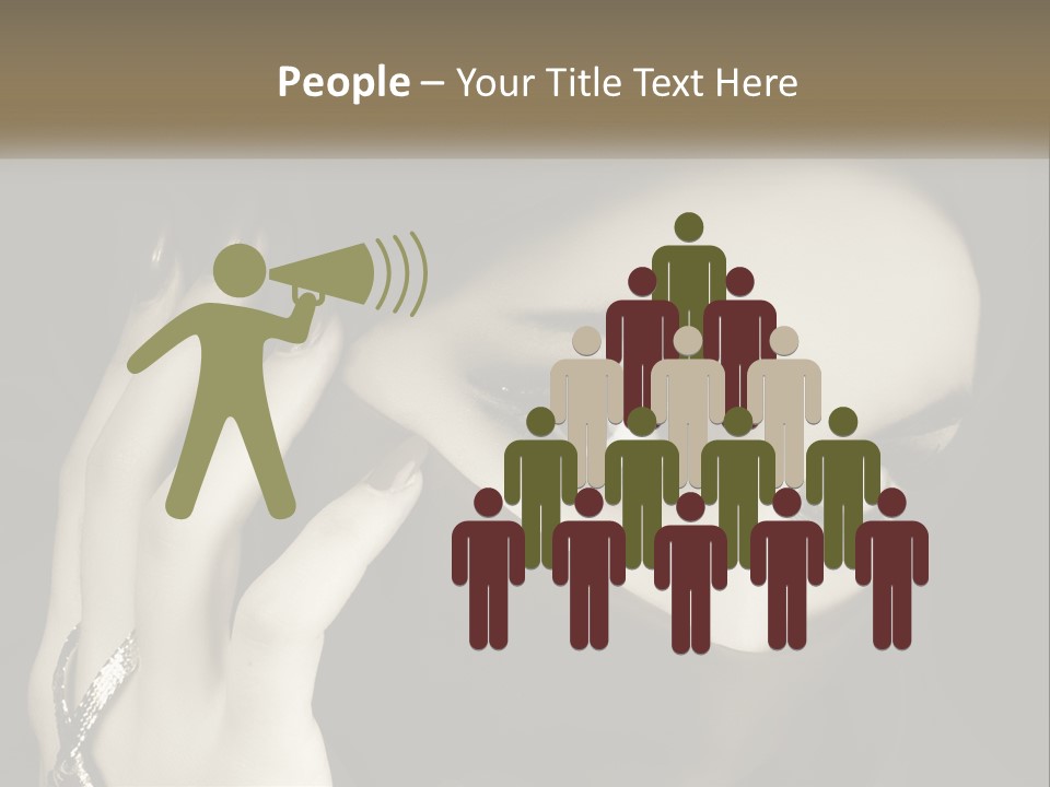 Face Arabian Head PowerPoint Template