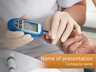 Hyperglycemia Carbohydrates Gauge PowerPoint Template
