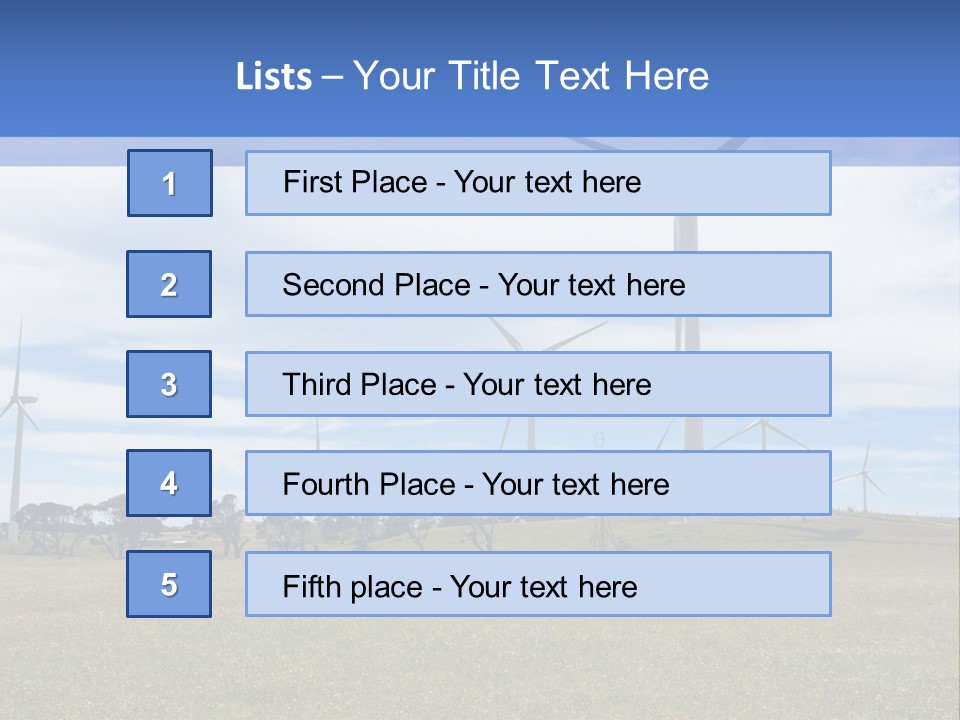 Electricity Alternative Ecology PowerPoint Template