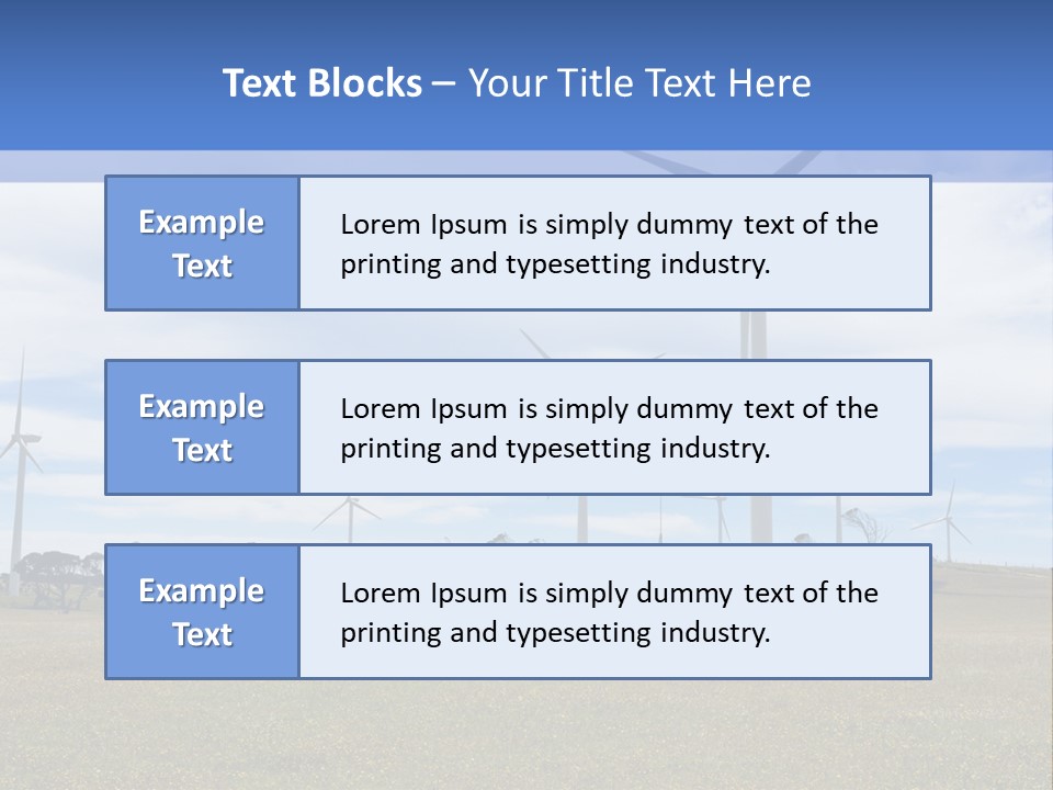 Electricity Alternative Ecology PowerPoint Template