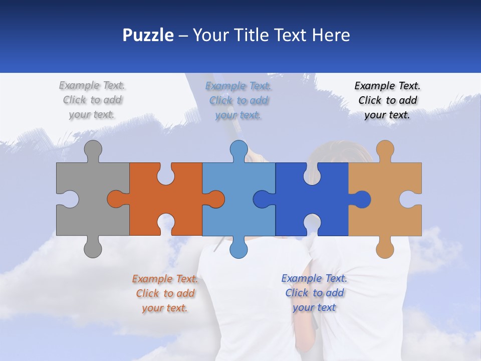 Togetherness House Paint PowerPoint Template