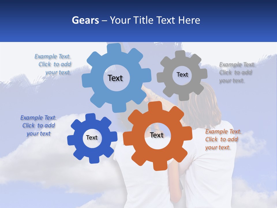 Togetherness House Paint PowerPoint Template