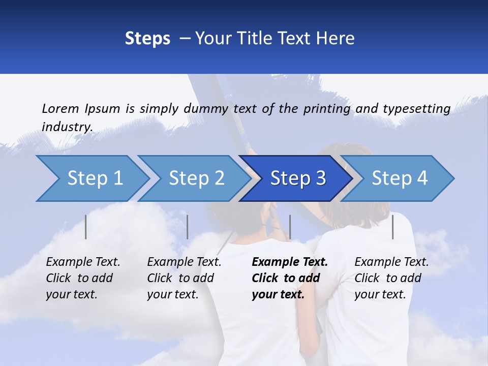 Togetherness House Paint PowerPoint Template