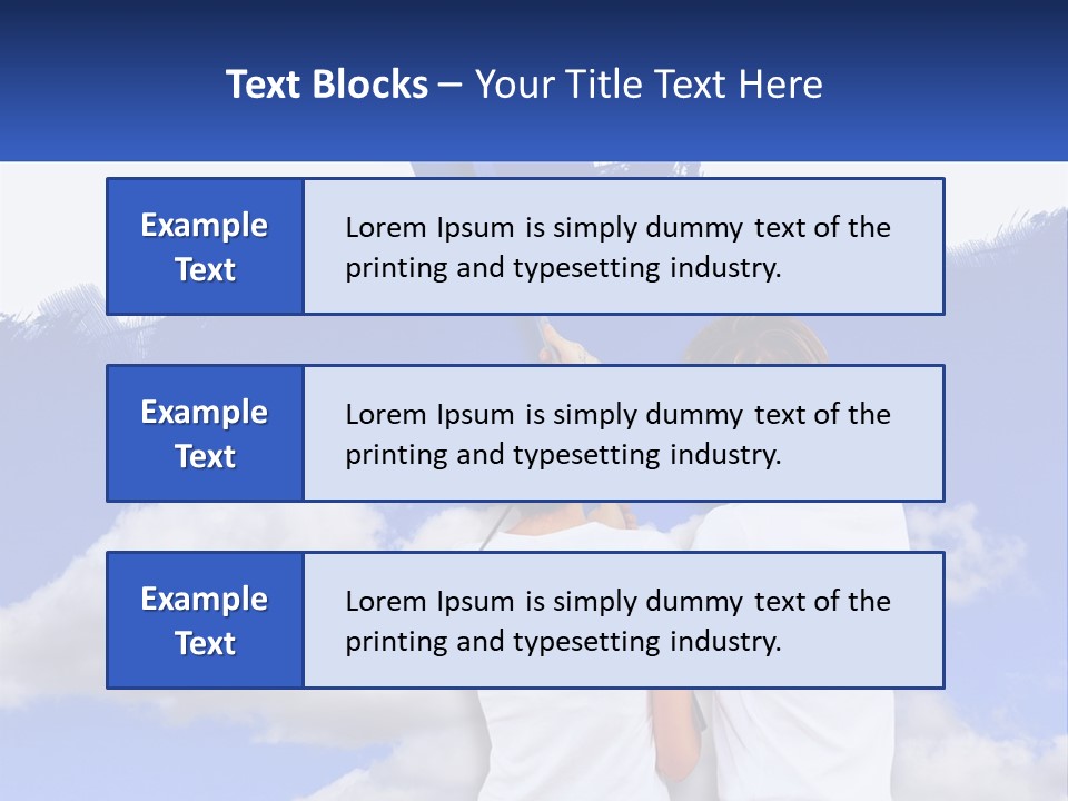Togetherness House Paint PowerPoint Template