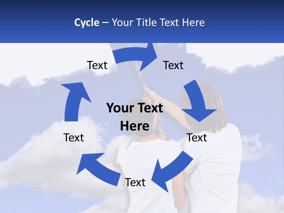 Togetherness House Paint PowerPoint Template