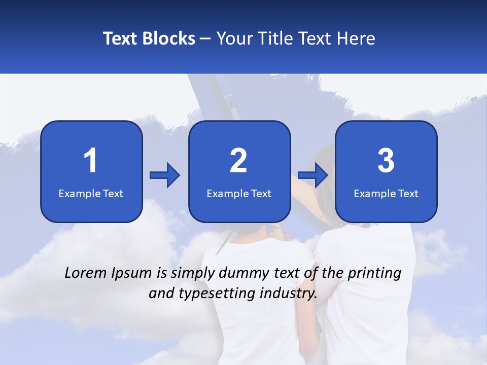 Togetherness House Paint PowerPoint Template
