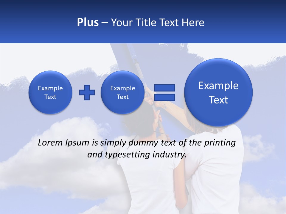 Togetherness House Paint PowerPoint Template