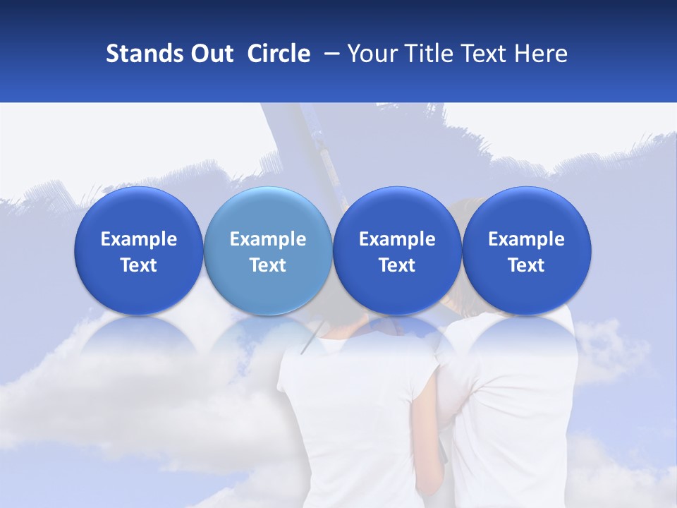 Togetherness House Paint PowerPoint Template