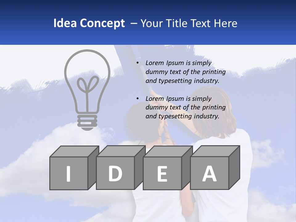 Togetherness House Paint PowerPoint Template