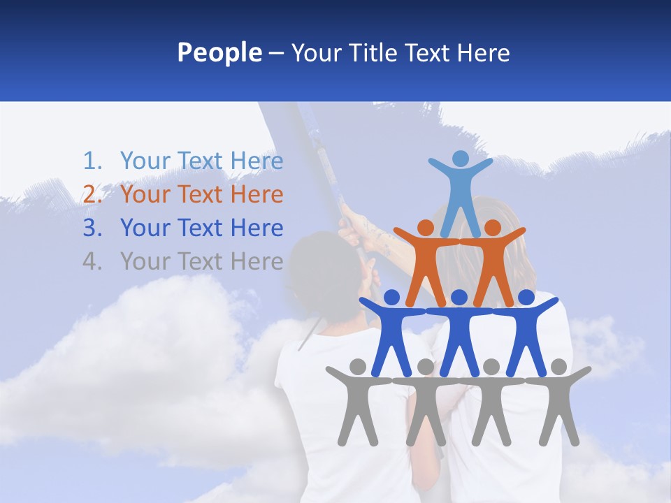 Togetherness House Paint PowerPoint Template