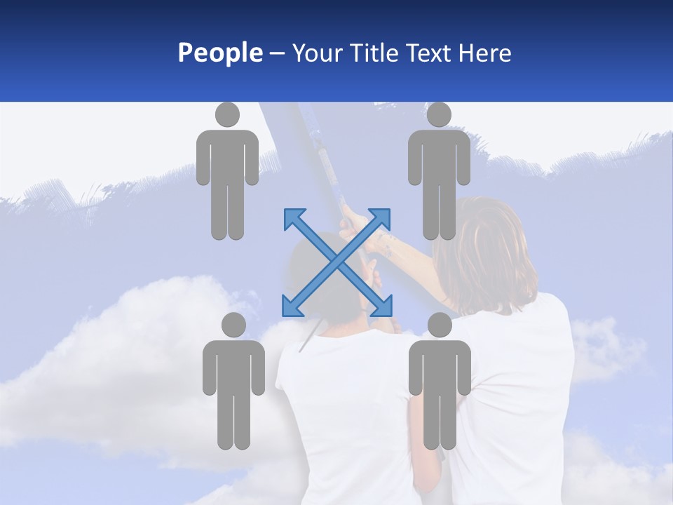 Togetherness House Paint PowerPoint Template