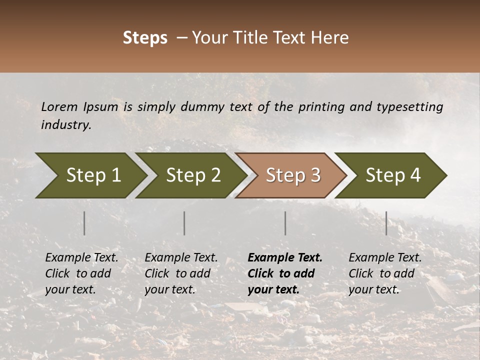 Garbage Dirty Burn PowerPoint Template