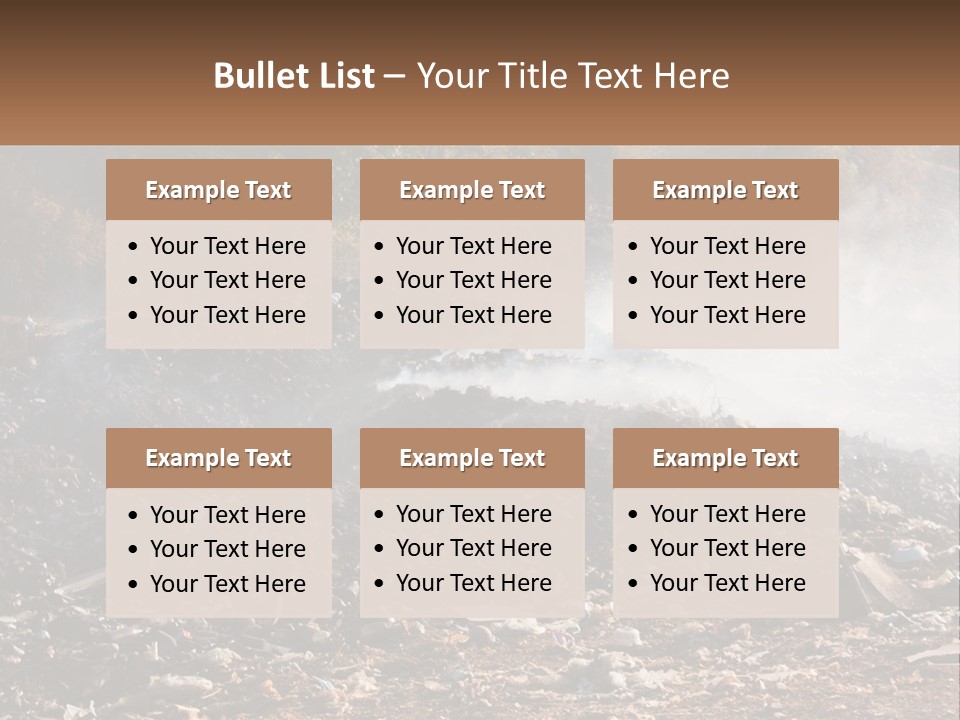 Garbage Dirty Burn PowerPoint Template