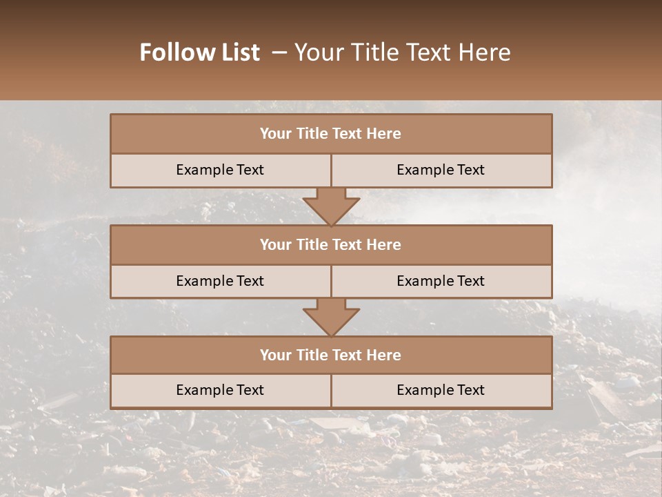 Garbage Dirty Burn PowerPoint Template