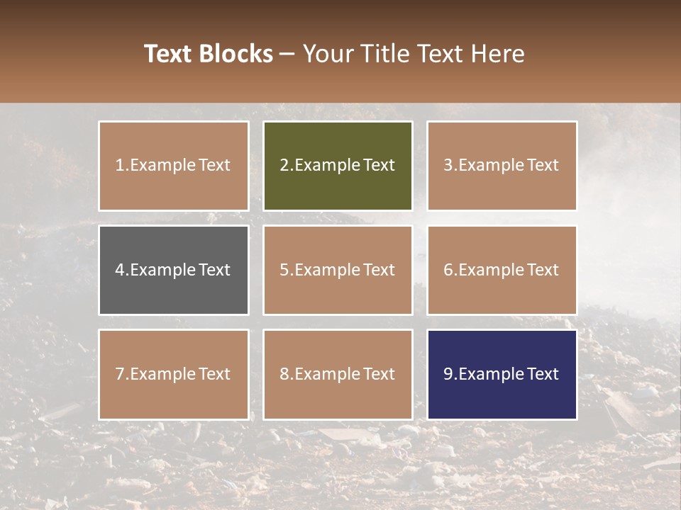 Garbage Dirty Burn PowerPoint Template
