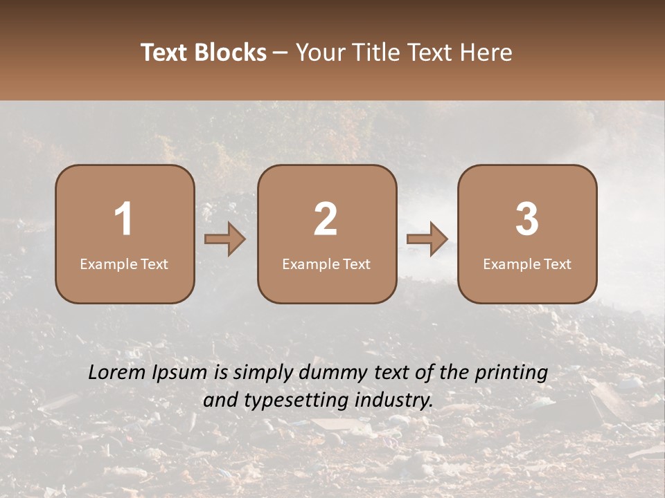 Garbage Dirty Burn PowerPoint Template
