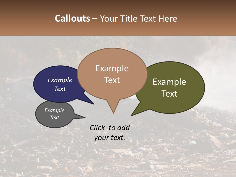 Garbage Dirty Burn PowerPoint Template
