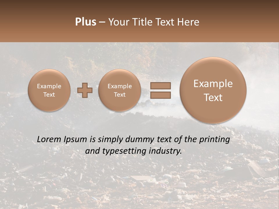 Garbage Dirty Burn PowerPoint Template