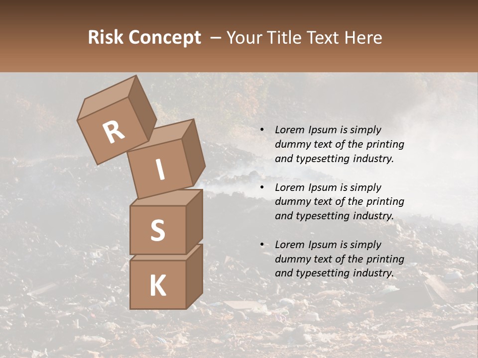 Garbage Dirty Burn PowerPoint Template