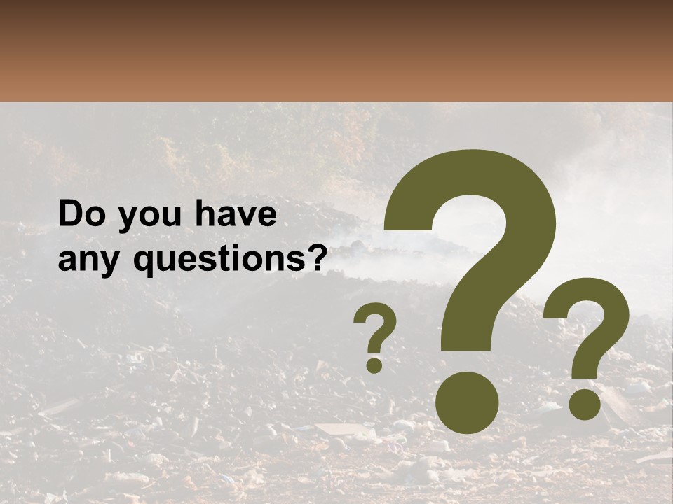 Garbage Dirty Burn PowerPoint Template