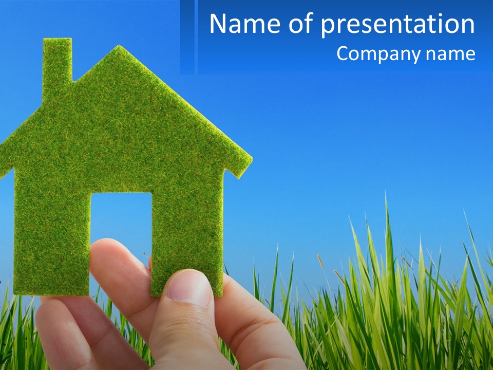 Nature Holding Property PowerPoint Template