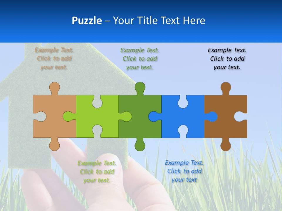 Nature Holding Property PowerPoint Template