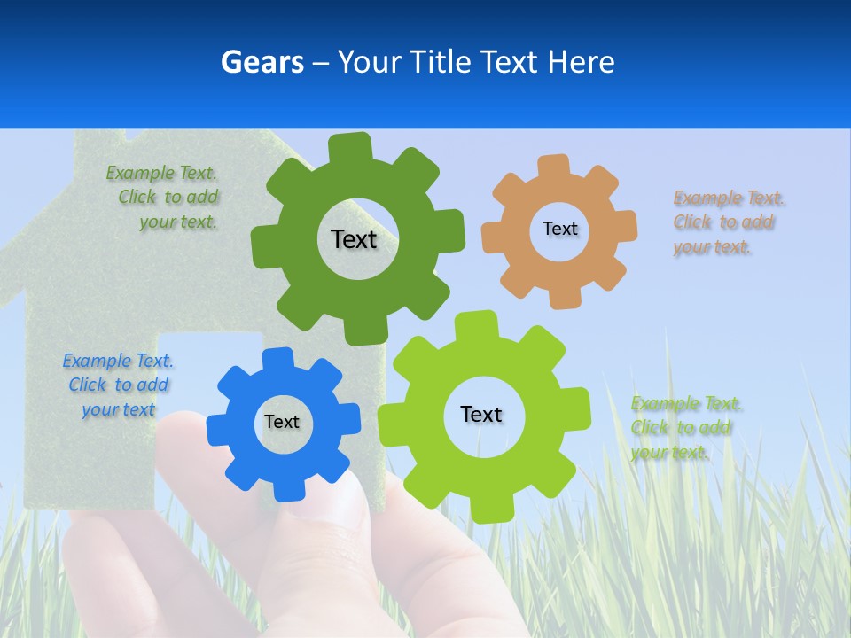 Nature Holding Property PowerPoint Template
