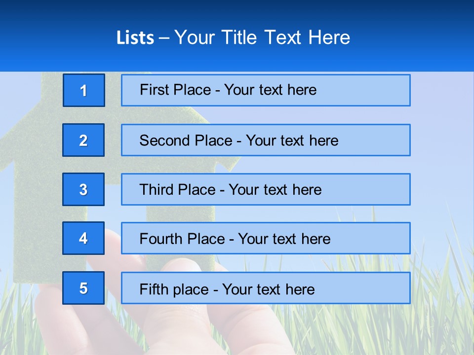 Nature Holding Property PowerPoint Template
