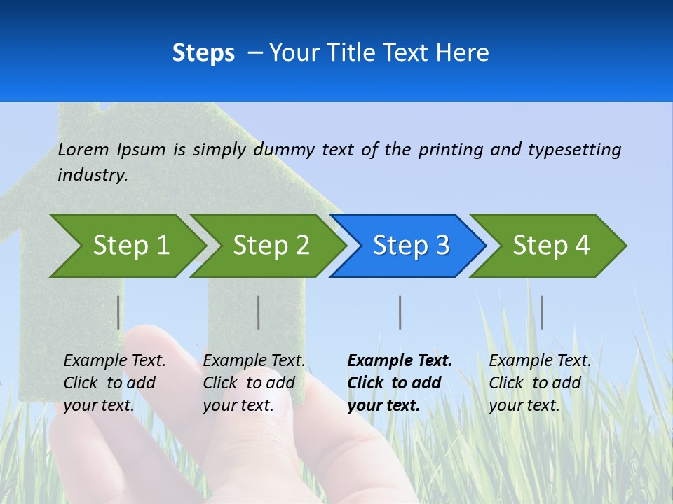 Nature Holding Property PowerPoint Template
