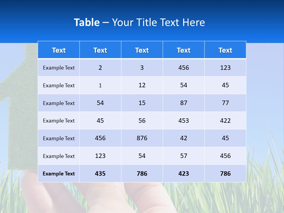 Nature Holding Property PowerPoint Template