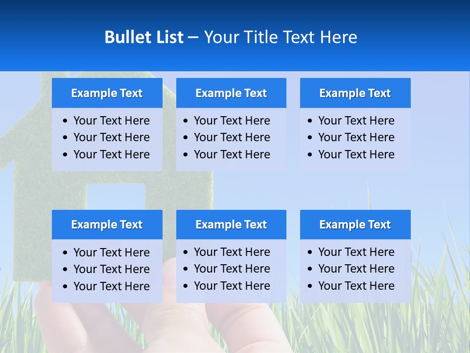 Nature Holding Property PowerPoint Template