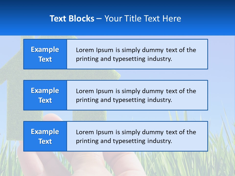 Nature Holding Property PowerPoint Template