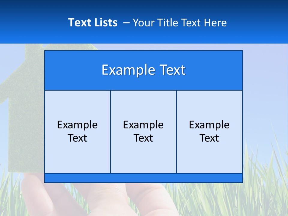 Nature Holding Property PowerPoint Template