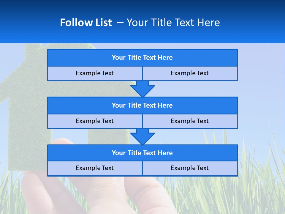 Nature Holding Property PowerPoint Template
