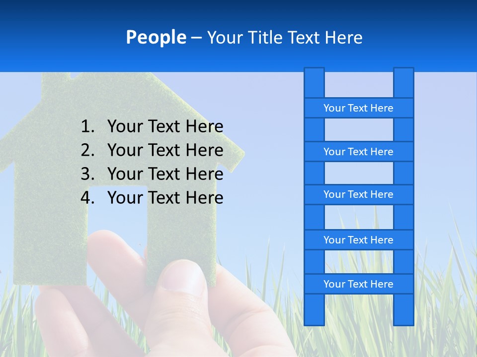 Nature Holding Property PowerPoint Template