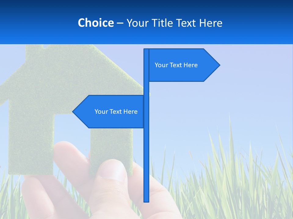 Nature Holding Property PowerPoint Template