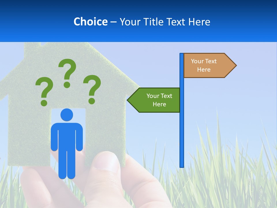 Nature Holding Property PowerPoint Template