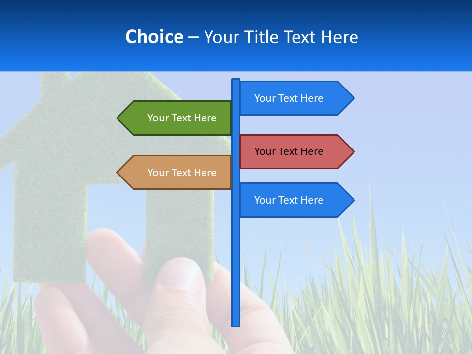 Nature Holding Property PowerPoint Template