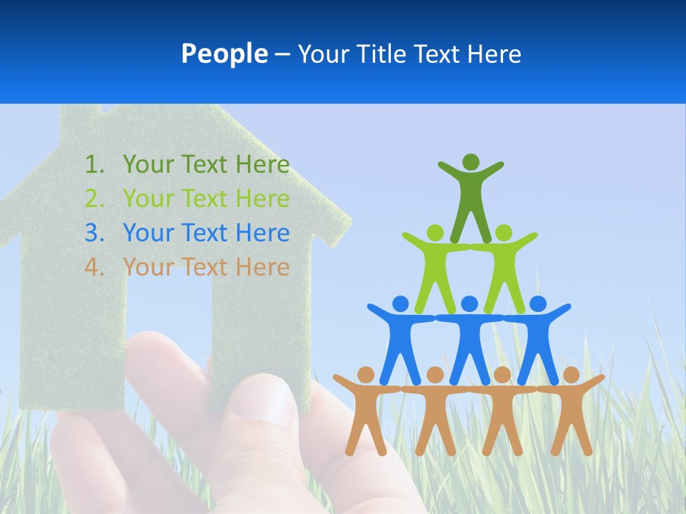 Nature Holding Property PowerPoint Template