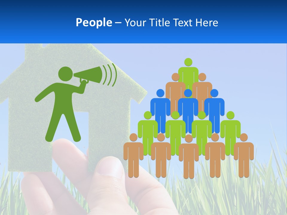 Nature Holding Property PowerPoint Template