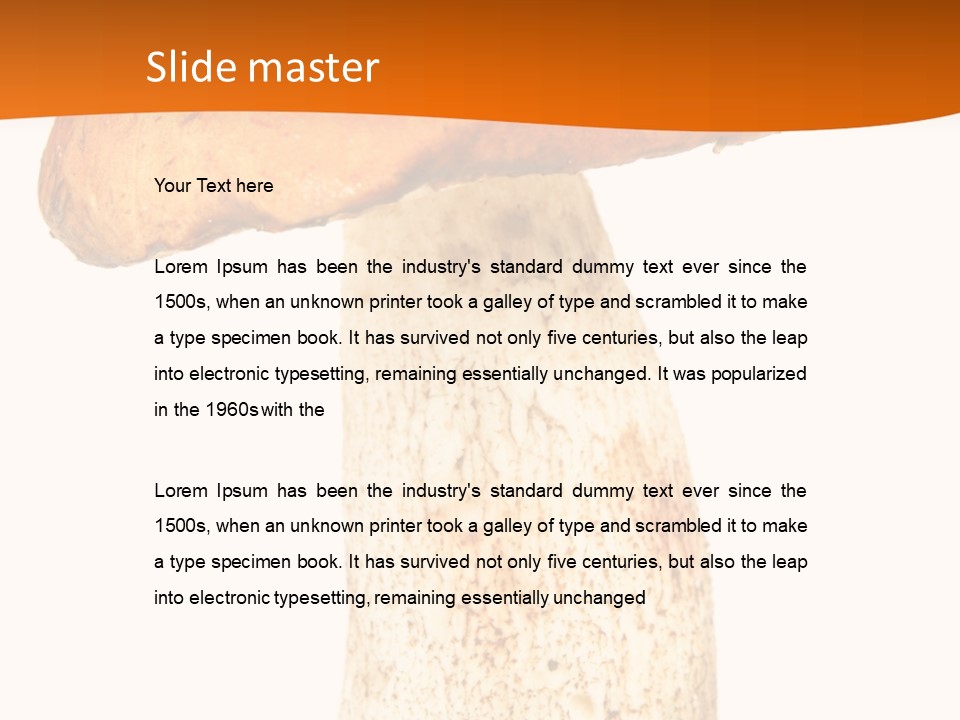 Leaf Red Nobody PowerPoint Template