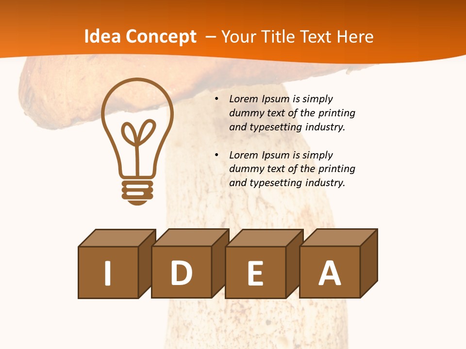 Leaf Red Nobody PowerPoint Template