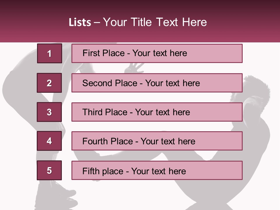 Sports Workout Pushups PowerPoint Template