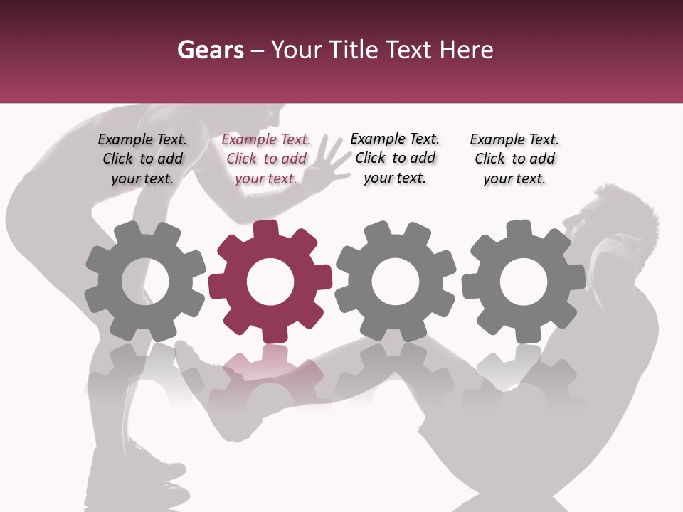 Sports Workout Pushups PowerPoint Template