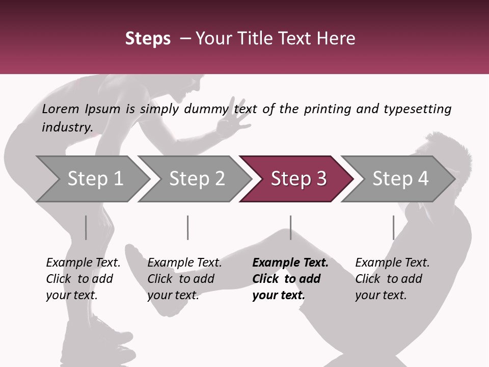 Sports Workout Pushups PowerPoint Template