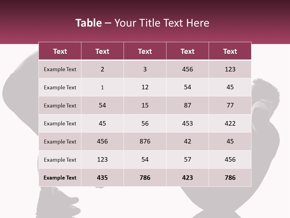 Sports Workout Pushups PowerPoint Template