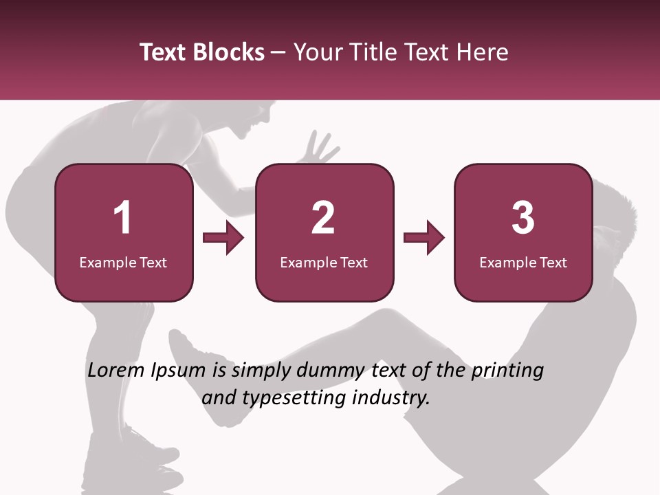 Sports Workout Pushups PowerPoint Template