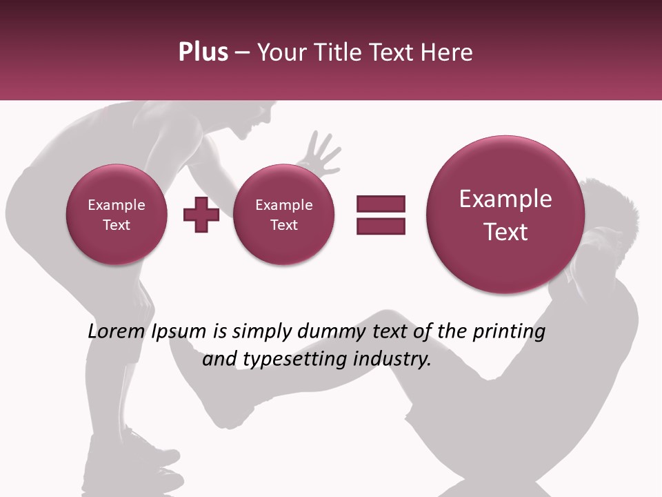 Sports Workout Pushups PowerPoint Template